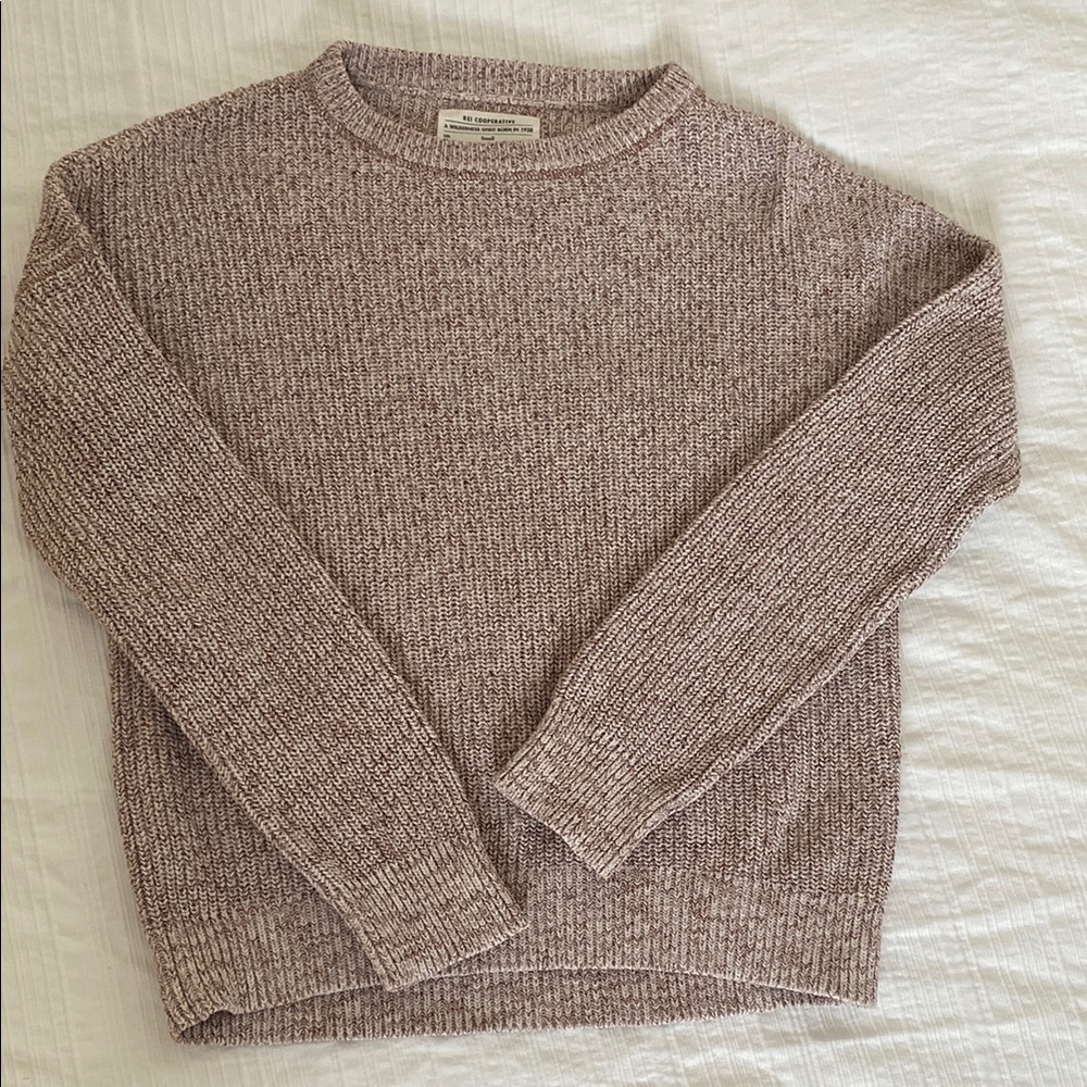 Cozy Knit Sweater in Heathered Brown